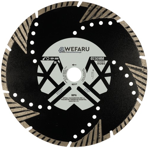Wefaru diamanttrennscheibe mpa - wefaru,