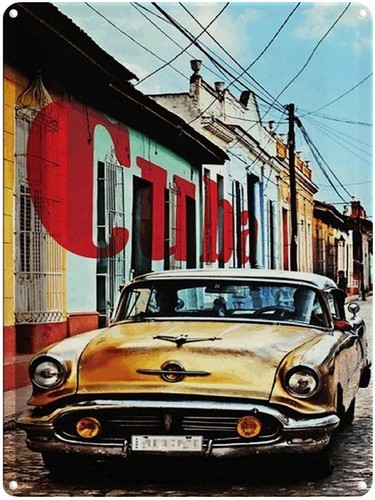 Blechschild 40x30 cuba - cm,