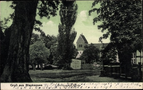 Postcard blankensee trebbin - blankensee,