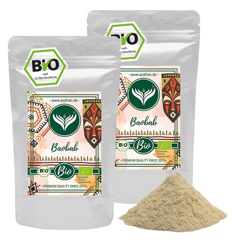 Bio baobab pulver 500g - baobab,