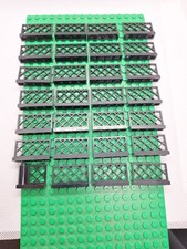 28x Lego Zaun, Gitter, Tor Absperrung Schwarz, 1x4x2, 3185, Gartenzaun 