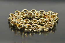 tendenze Rolò doppeltes Armband 18 Karat 10/000 14 mm 45cm NEU; K1 795