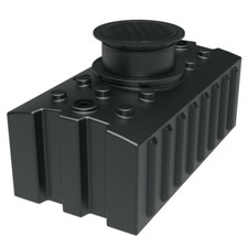 Regenwasser-Flachtank 2000 Liter Regenwassertank Zisterne Flachspeicher Garten