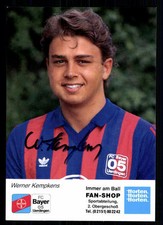 Werner Kempkens Autogrammmkarte Bayer Uerdingen 1989-90 Original Sign+A 94094