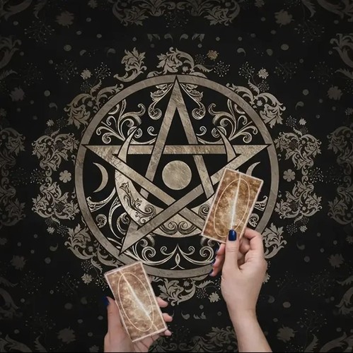 Tarot tischtuch pentagramm - pentagramm, |
