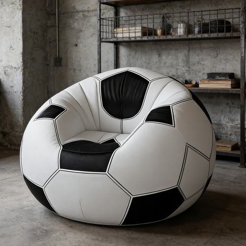 Fussball aufblasbarer sitzsack - aufblasbarer,