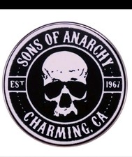 Pin Son Of Anarchy Anstecker Button Kult Biker Motorrad MC Harley Davidson Kutte