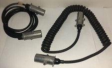 LKW Anhängerkabel + Anhängerspiralkabel, 7-polig, 24 V