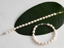 echte Süßwasser Perlen-Armband,Fußkettchen,Halskette 17-100cm 1 Stück Neu A-Ware