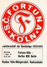 Fussball-Programmheft   73/74
