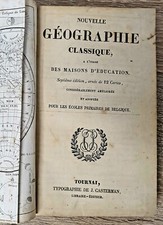 18?? Nouvelle Geographie Classique Original Antik Buch Karte