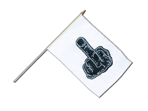 Stinkefinger stockflagge - stinkefinger,