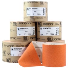 Indasa 115 mm Schleifpapier Rolle Holz Rhynowood Körnungen P40 bis P320 10m  50m