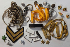 SAMMELSURIUM Knöpfe Sterne Mützenschnur etc Police Polizei Uniform Abzeichen etc