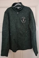 Faserpelzjacke Dunkelgrün mit