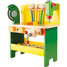 kleine Werkbank aus Holz mit