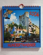 Toller Kalender Hundertwasser  2004 -  ca. 15 x 16,5 cm  -  Bauer 