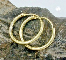 Echt gold creolen - creolen, 333er
