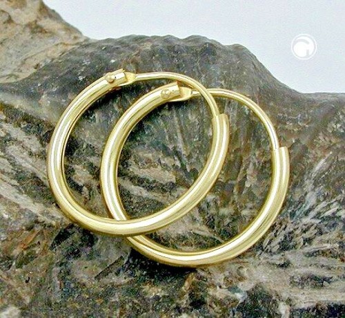Echt gold creolen 333er - echt,