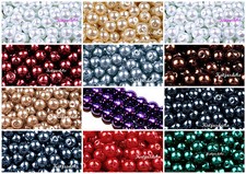 20 Glaswachsperlen 10mm