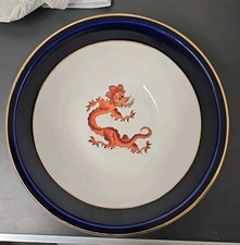 Schüssel Porzellan R Fine China Made In GDR,  Roter Drache, Echt Cobalt,...