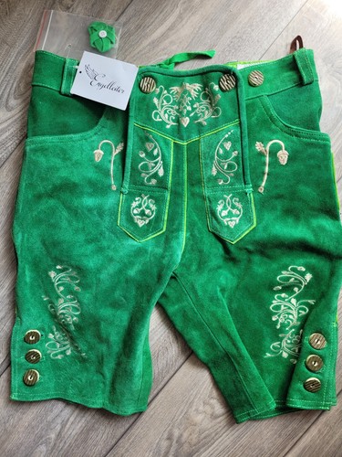 Kniebund lederhosen grün - lederhosen,