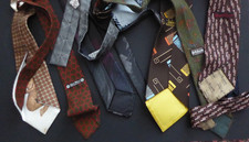 Konvolut vintage Schlipse