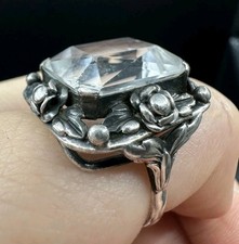 Art Deco Silber Ring wohl