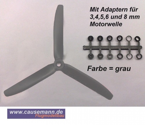 Blatt propeller gws 8x4 - 3-blatt,