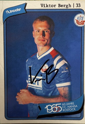 Autogrammkarte viktor bergh - ,