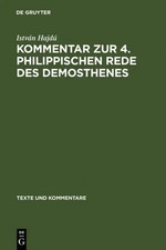 Istvan Hajdu | Kommentar zur 4. Philippischen Rede des Demosthenes | Buch (2002)