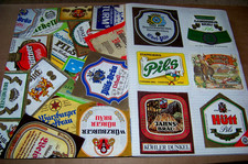 Bieretiketten-Sammlung - Alte Bieretiketten 80er Jahre - siehe Fotos