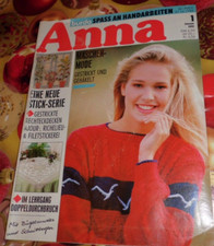 Heft  Burda  ANNA 1 / 1991  sticken häkeln stricken nähen basteln usw