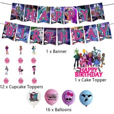30pcs Monster High Geburtstag Party Kuchen Dekorationen für Anime-Themen-Partys