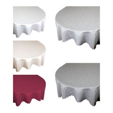 Tischdecke Oval Damast