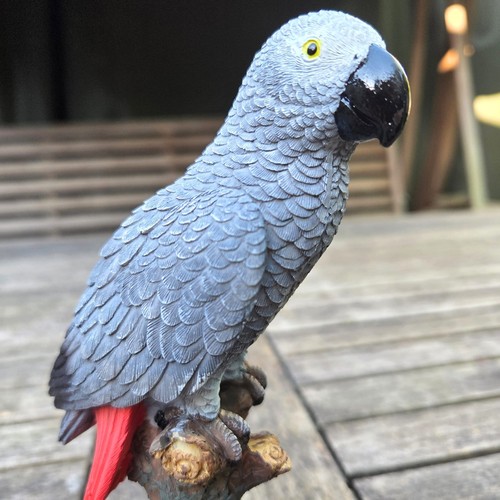 Papagei deko graupapagei figur - papagei,