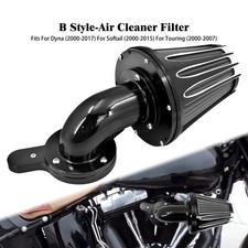 Schwarz CNC Luftfilter Grau