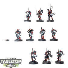 Astra Militarum - 10 x Cadian Kasrkin klassisch - bemalt