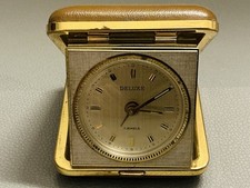 Reisewecker Wecker Uhr Deluxe 7 Jewels Uhr Vintage 1960er Mechanisch Handaufzug