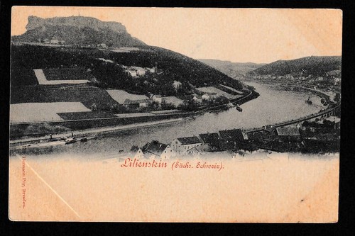 Ansichtskarte lilienstein - ansichtskarte,