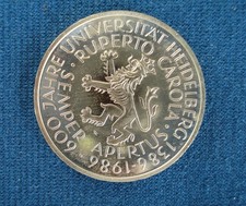 Münze 5DM 600 Jahre Universität Heidelberg 1386 - 1986 geprägt 1986 "D"