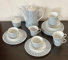 MELITTA ZÜRICH - Service - Design Jupp Ernst - Porzellan - Blaue Streifen 