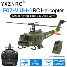 YUXIANG F07-V RC Helicopter UH-1 6 axis Gyro 6CH 3D Huey Brushless Motor 2.4Ghz