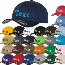 Flexfit ® Wooly Combed Basecap 5 Panel Cap bestickt mit Name / Text Mütze Cappy