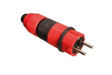 ABL Stecker / Kupplungen "SCHUKO UltraPro" - 2K rot/schwarz - 20 tlg.
