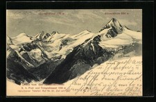 Künstler-AK Edward Theodore Compton: Gruss von der Schmittenhöhe, Grossglockner 