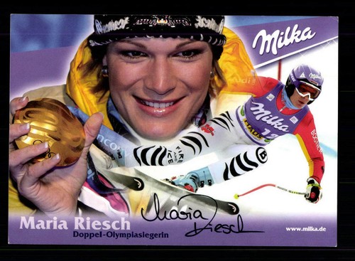 Maria riesch autogrammkarte - riesch,