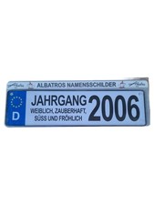 Albatros Blechschild Jahrgang