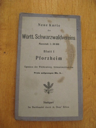 Alte landkarte des - alte, württ