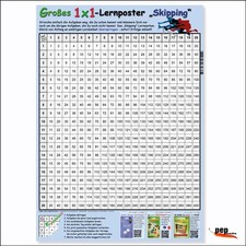 Großes 1x1-Lernposter